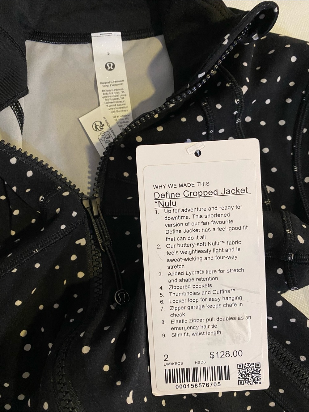 Lululemon Define cropped jacket heart scatter - Picture 4 of 9
